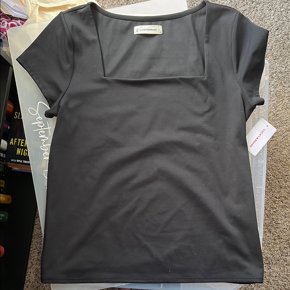 BNWT Lucky Brand Square Neck Top